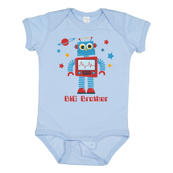 Inktastic Robot Big Brother Ii Boys Baby Bodysuit