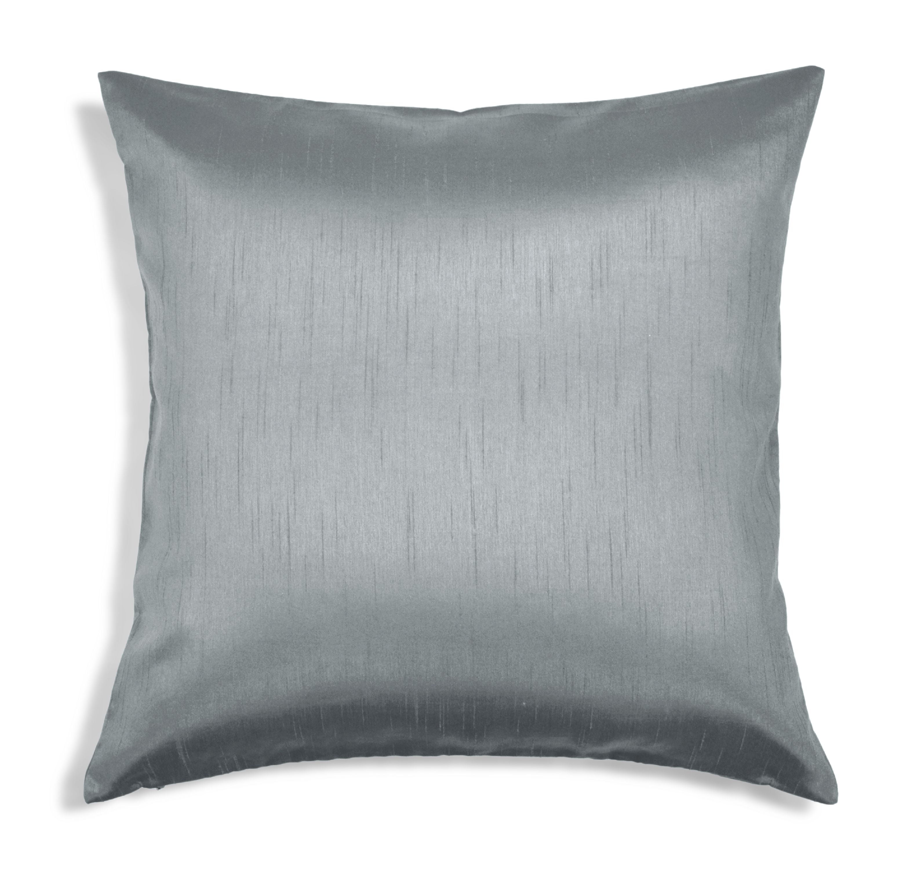 Aiking Home Solid Faux Silk Euro Sham/Pillow Cover Sage 26 by 26 Inches Zipper Closure