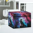 thumbnail image 4 of SEANATIVE Galaxy Wolf Sewing Machine Cover Foldable Dust Cover for Sewing Machine Protective Cover with Storage Pockets and Top Handle for Most Sewing Appliance, 4 of 7