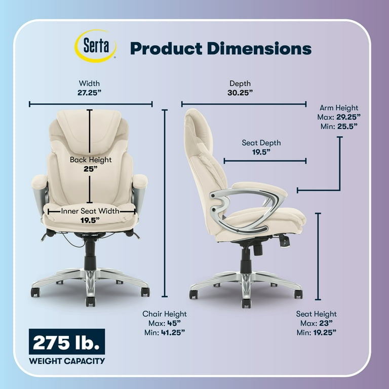 Serta Bryce Executive Office Chair with Large Back, Manager's