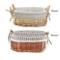 thumbnail image 5 of Wicker Handmade Storage Basket, Woven Fabric Centerpiece Table, Cosmetic Storage Box, Snack Basket Receiving basket, 5 of 9