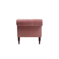 thumbnail image 4 of Samuel Chaise Longue à Accoudoirs Roulés Capitonnée Rose Cendre, 4 of 16
