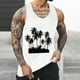 thumbnail image 4 of Camisetas de Tanque de los Hombres Tanque de los Hombres Incolor Gradiente de Impresión Cuello Redondo Correa Delgada Fuga Atrás Regular Casual Deportes Blusas de Tanque, 4 of 5