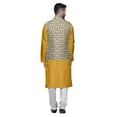 thumbnail image 3 of Atasi Ethnic Kurta Churidar Pajama Set With Printed Nehru Jacket Set For Mens, 3 of 3