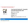 thumbnail image 2 of Front Sway Bar Bushing Kit - Compatible with 2006 Dodge Sprinter 2500, 2 of 2