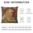 thumbnail image 5 of JEUXUS  Medieval Lion French Tapestry Cushion Cover | Decorative Cushion Case with Viscose &amp; |  Cushion Cover for Living Room Couches and Sofas, 5 of 5