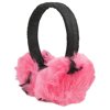 Unique Bargains Women Dots Pattern Foldable Ear Pad Earmuffs Hot Pink Black Qqkrb