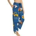 thumbnail image 2 of Balery Construction Vehicles print Women's Pajama Pants,Ultra Lightweight Pjs,Lounge Pant-Medium, 2 of 9