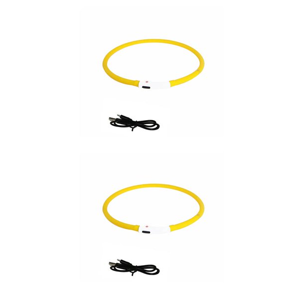 Methold Collar para mascotas Advertencia de seguridad luminosa Collar LED para mascotas Collar de animal ajustable recargable, Verde Type2 NO2 Methold CBP167027
