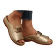 thumbnail image 3 of Slippers for Women,Comfortable Slippers For Everyday Casual Use Open Toe Design On Style Versatile For Relaxed Outfits,Womens Slippers,Gold,7, 3 of 9
