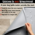 thumbnail image 2 of DogBuddy Dog Food Mat - Waterproof Dog Mat for Dog Bowls, Silicone Mat for Dog Food and Water Bowl, Rubber Dog Bowl Mat with Edges, Nonslip Pet Food Mat, Dog Feeding Mat (XXL: 32"x24", Mist), 2 of 8