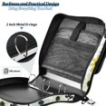 thumbnail image 4 of FORMRS Zipper Binder with Shoulder Strap 2-inch Ring 500 Sheet Capacity File Bag, White Flower, 4 of 5