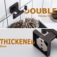 thumbnail image 6 of KOKOSIRI Robe Hooks Bathroom Double Towel Coat Hook for Bath Kitchen Hardware Wall Mounted, 2 Pack Oil Rubbed Bronze Stainless Steel B1015ORB-P2, 6 of 7
