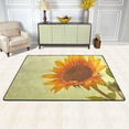 thumbnail image 2 of Dreamtimes Retro Sunflower Natural Area Rug 72x48in Vintage Flower Non-Slip Floor Carpet Comfort Floor Mats Decor for Indoor Living Dining Room and Bedroom Area, 2 of 7