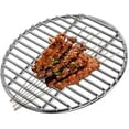 thumbnail image 6 of Grill Grates Replacement 15 Inch Round Heat-Resistant Stainless Steel Grill Grate, Portable Easy to Clean Baking Tray for Camping, Picnic, Garden, 6 of 7