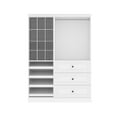 thumbnail image 2 of Bestar Versatile 61W Closet Organizer System with Drawers in white, 2 of 2