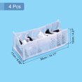 thumbnail image 2 of Unique Bargains 4pcs Wardrobe Clothes Organizer, Underpants Compartment Storage Box, Foldable Drawer Organizers, Flower White, 2 of 6