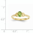 thumbnail image 3 of Primal Gold 10 Karat Yellow Gold Peridot and Diamond Ring, 3 of 7