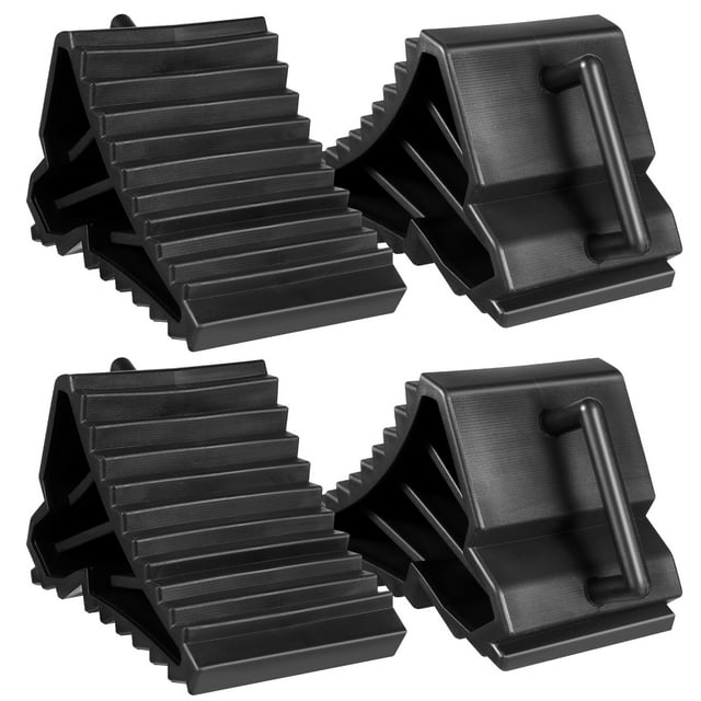MasteelfCA 4 Pcs Cale de Roue Robuste pour Véhicules Caravane Remorque