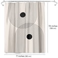 thumbnail image 7 of Americanflat 71" x 74" Shower Curtain, Black Geometrical Line Art 2 by Tetyana Karankovska, 7 of 7
