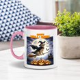 thumbnail image 3 of Happy Halloween Golden Retriever Witch Pumpkins Bats 11oz Accent Two-tone Mug Goldens Dog Lover Gifts Idea Coffee Tea Cup - 13012, 3 of 5