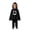 Black, variant on Halloween Costumes for Boys Goofy Face Print Hooded Cape Cloak Pants Role Play Cosplay 2 Piece Sets Size 3-6M