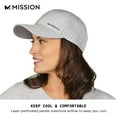 thumbnail image 2 of MISSION Cooling Vented Performance Hat, Alloy Heather Gray, 2 of 7