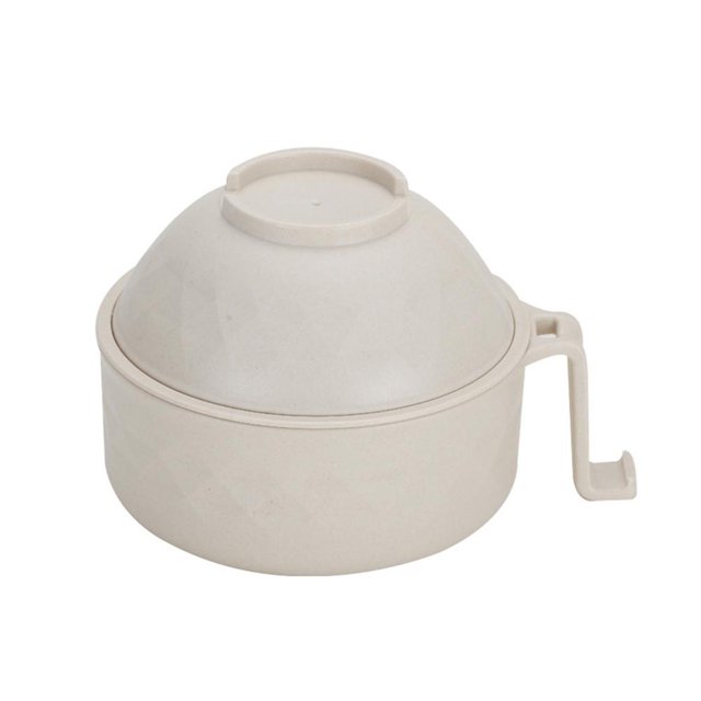 Juego de 6 cuencos para ramen para microondas, cuenco para fideos instantáneos, cuenco de fibra de bambú, juego de vajilla para sopa escurrida para niñas y niños