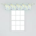 thumbnail image 2 of Ambesonne Under the Sea Window Valance, Various Sea Creatures, 54" X 12", White and Multicolor, 2 of 3