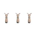 thumbnail image 4 of maskred Delightful Rabbit Statue Figurines Animal Sculpture Craft Wedding Gift female 8.5x23.5cm 3Set, 4 of 6