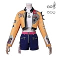 thumbnail image 2 of A K-Pop Demon Hunters Rumi Cosplay Costume Set and Fancy Dress for Women for a Halloween Party. 26s, 2 of 5