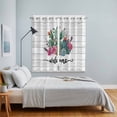 thumbnail image 5 of Curtains 84 Inches Long 2 Panels, Summer Tropical Plants Grommets Window Treatment Curtain, Farmhouse Cactus Wooden Grain Thermal Curtains Drapes for Living Room/Bathroom, 5 of 9