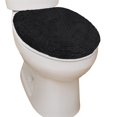 thumbnail image 6 of HOME WEAVERS Waterford Collection Cotton Toilet Lid Cover, 18" x 18", Black, 6 of 9
