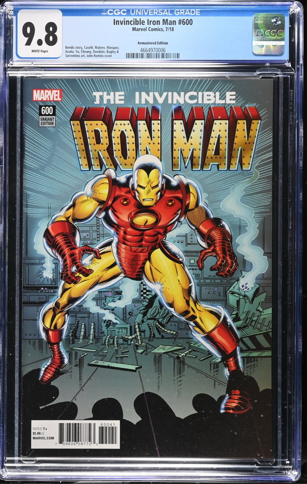 Invincible Iron Man #600 - CGC 9.8 Comic Book