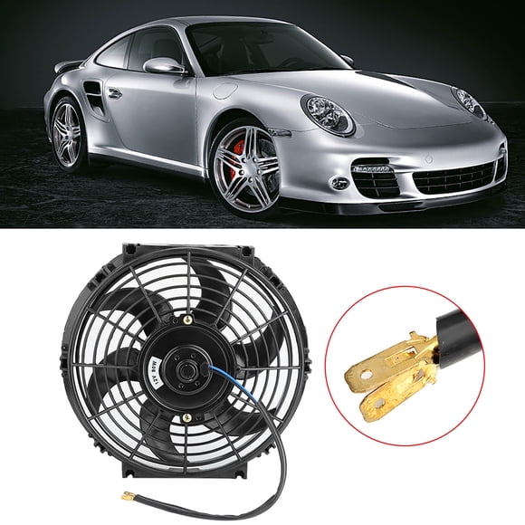 Enfriamiento de 10 Pulgadas Radiador Eléctrico Ventilador Slim Push/Tirar 12V Con Accesorios de Instalación