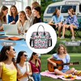 thumbnail image 7 of Pioneer Flower Floral Print Pattern Womens Lunch Box for Work,Insulated Large Lunch Bag for Tween and Teen,Loncheras Para Mujer,Leakproof Adult Lunch Bag for Work,Beach,Travel,Picnic,Camping, 7 of 7