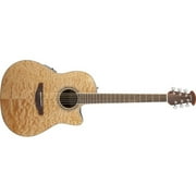 Ovation Celebrity Standard Plus Mid Depth Cutaway Acoustic-Electric Guitar Natural Quilted