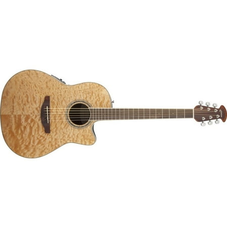 Ovation Celebrity Standard Plus Mid Depth Cutaway Acoustic-Electric Guitar Natural Quilted