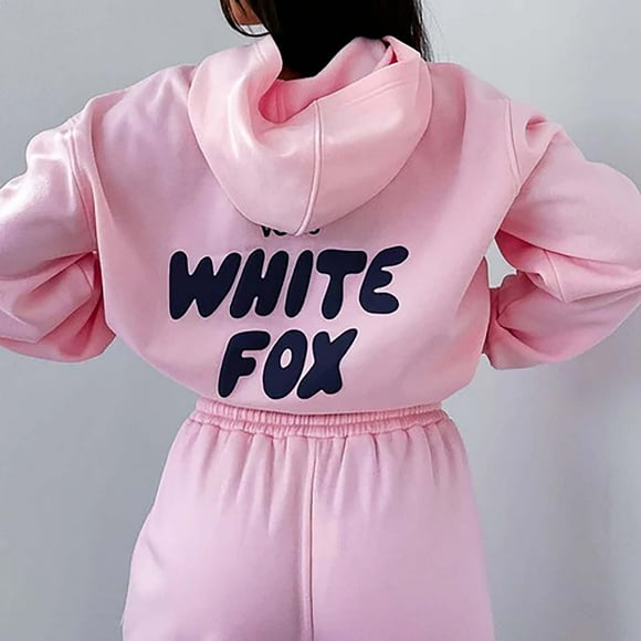 High quality 2025 White Devil Fox Hoodies for Men Women Teen Girls Long Sleeve Letter Preppy Casual Graphic Hoodies Drawstring Pullover Cute Oversized Hoodie
