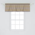 thumbnail image 2 of Ambesonne Geometric Window Valance, Folk Aztec Culture Ethnic, 42" x 18", Indigo Beige and Mustard, 2 of 3