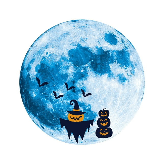 xiaxaixu Sticker Mural Halloween Affiches de Décalcomanies PVC Imprimées Lumineuses