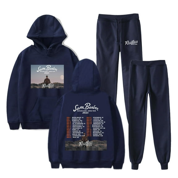 Sam Barber Merch  Restless Mind Tour  hoodies suits pocket drawstring hoodies sweatshirt men/women Strap sports pants