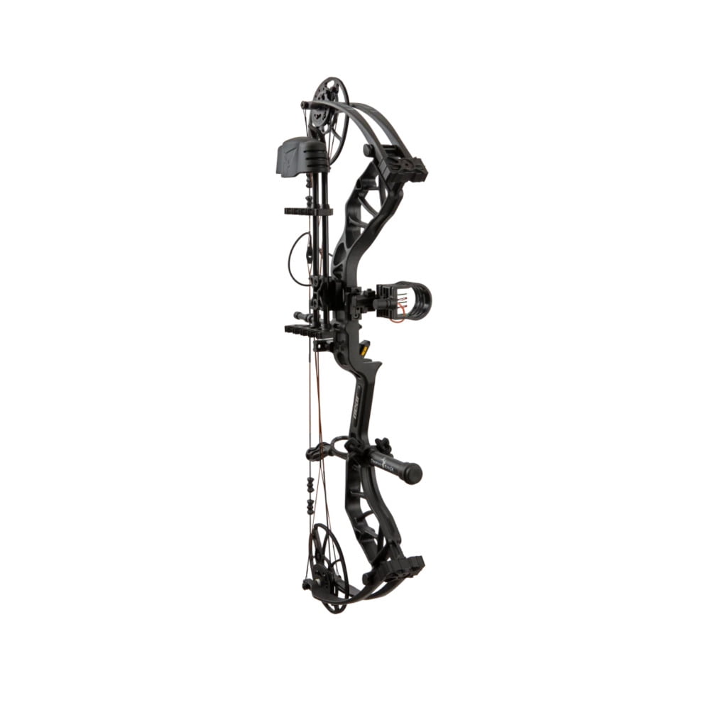 Bear Legit Maxx RTH RH70 Compound Bow, Adjustable 10-70 lbs, 14-30" Draw, Ready-To-Hunt Package, Black (AV54A23117R)