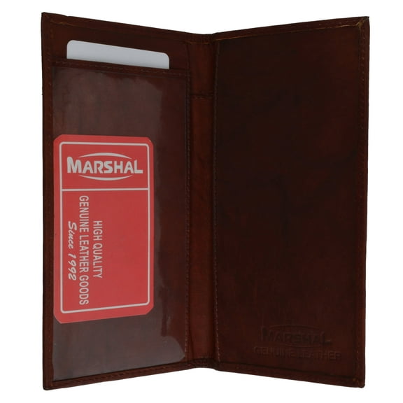 Genuine cowhide leather simple basic check Book cover 156 CF