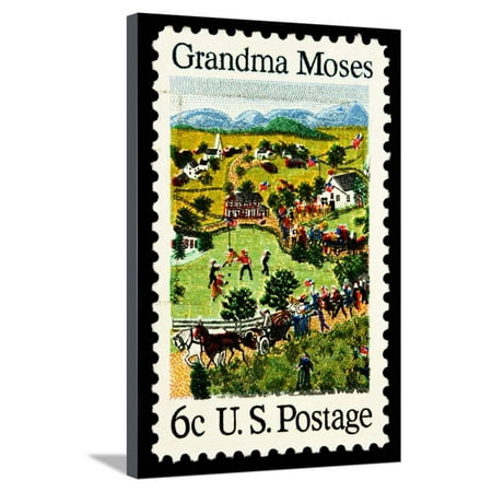 - Grandma Moses 1969 Stretched Canvas Print Wall Art By LawrenceLong