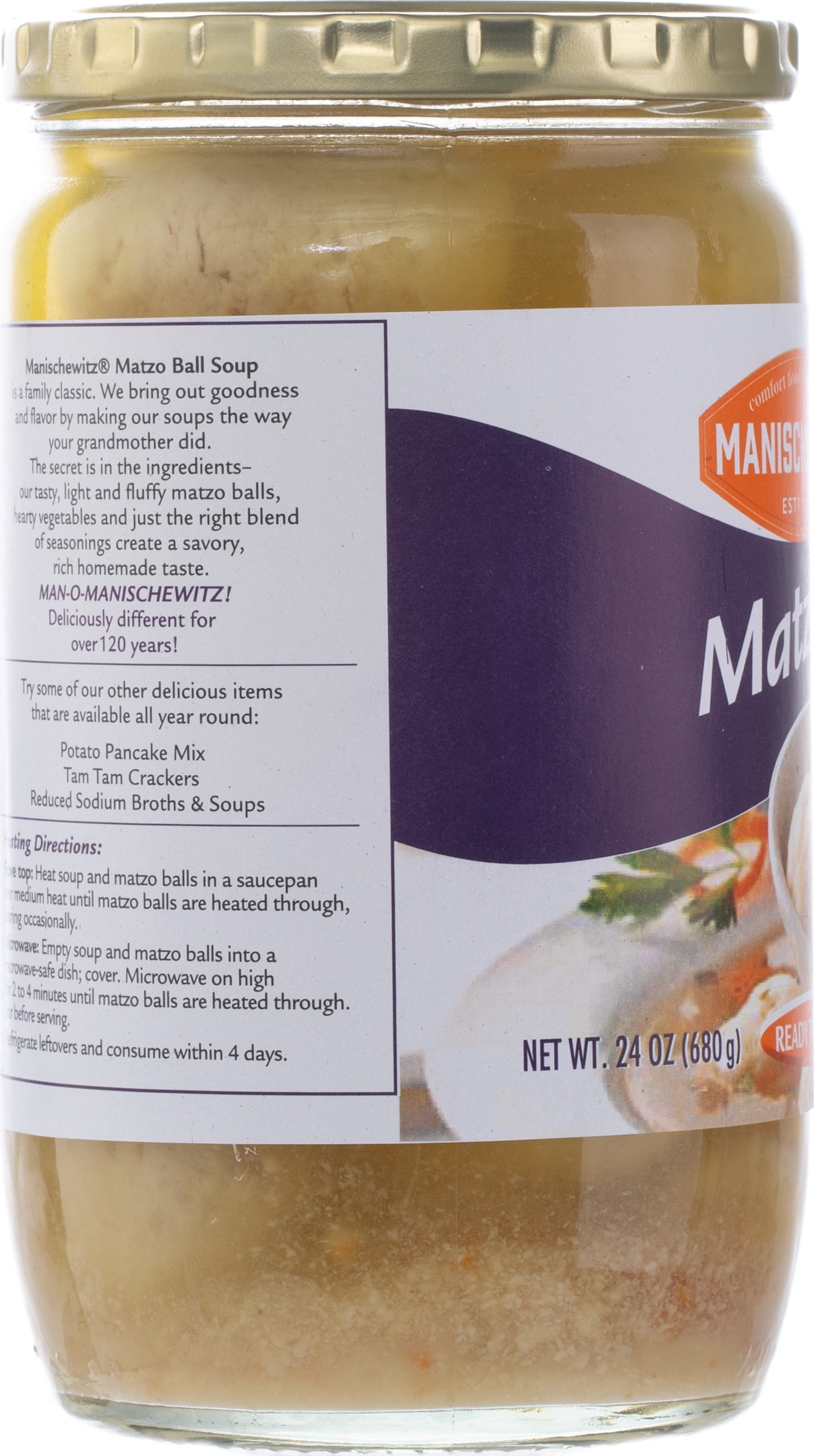 (4 pack) Manischewitz Matzo Ball Soup Mix, 24 oz