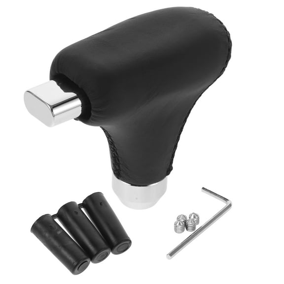 MLINS Universal Car Gear Knob PU Leather Gear Stick Knob for Automatic Transmission Car Auto Accessory