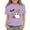 Purple, variant on Kids Halloween Shirts Crew Neck Short Sleeve Halloween Tees Cute Ghost Print Casual Halloween Tops for Boys Girls Halloween Costume