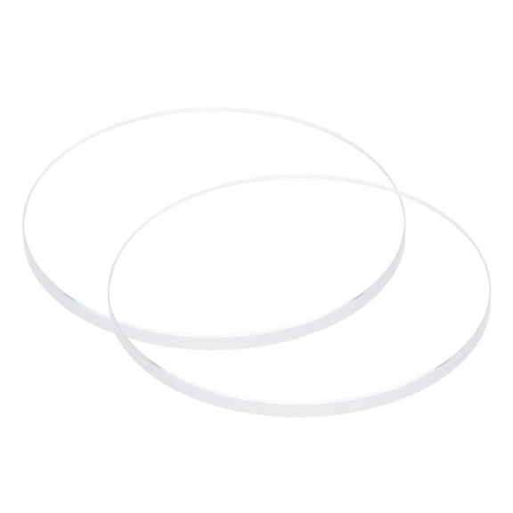 Uxcell 2pcs 30.5mmx2mm High Transmittance Watch Crystal Lens Glass Round Flat Mineral