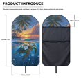 thumbnail image 5 of Bulopur Palm Tree Car Seat Cover Towel Hawaiian Sunset Front Seat Protector for Beach Summer Outdoor Auto Interior Decor Universal Fit SUV Sedan Truck, 5 of 8
